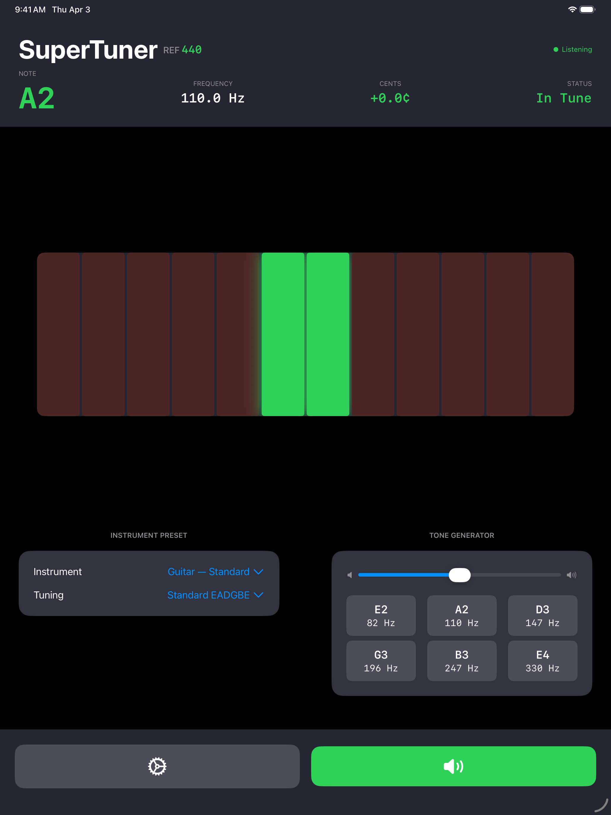 iPad — LED Meter, Guitar A2